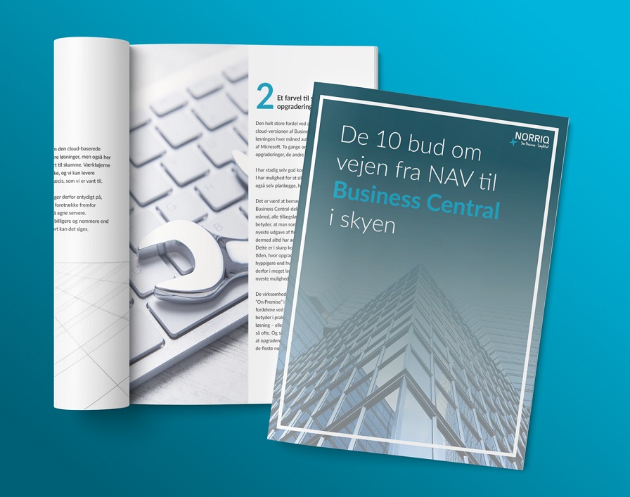 Gratis eBook: Få de 10 bud på vejen fra NAV til Business Central - NORRIQ